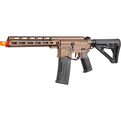 Zion Arms R15 Mod 1 Long Rail Airsoft Rifle with Delta Stock (Color: Bronze)
