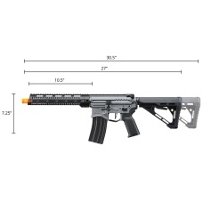 Zion Arms R15 Mod 1 Long Rail Airsoft Rifle with Delta Stock (Color: Grey)
