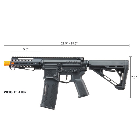 Zion Arms R15 Mod 1 Short Barrel Airsoft Rifle with Delta Stock (Color: Black)