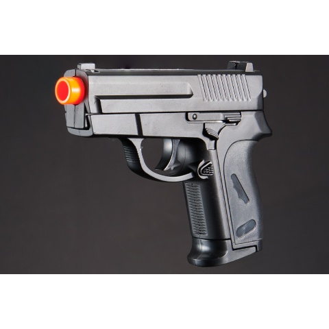 CYMA ZM01B Airsoft Compact Metal Spring Pistol - BLACK