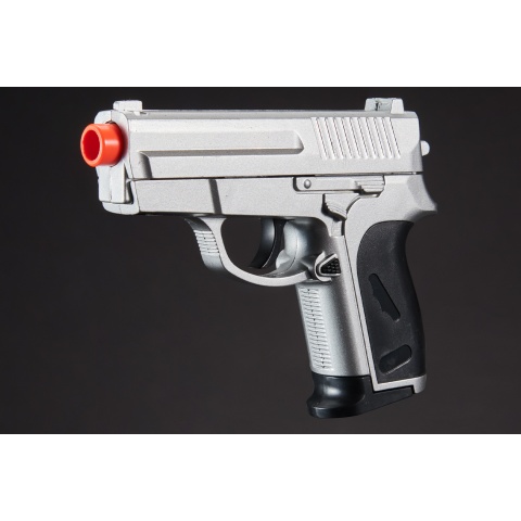 CYMA ZM01S Airsoft Compact Metal Spring Pistol - SILVER