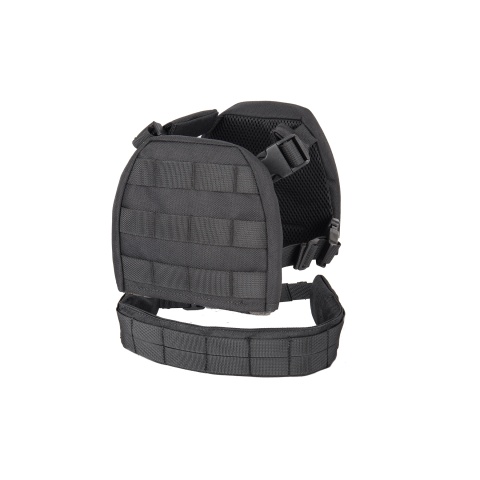 Lancer Tactical 1000D Nylon Children's Tactical Molle Vest w/ Battle Belt [XS] (Black)