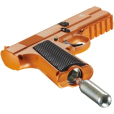 Lancer Defense Hornet .43 Cal CO2 Powered Less Lethal Defense Pistol *Full Set* (Color: Orange / Black)