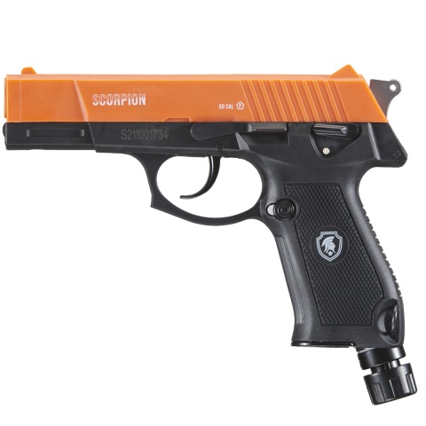 Lancer Defense Scorpion .50 Cal CO2 Powered Less Lethal Defense Pistol *Pistol Only* (Color: Orange / Black)