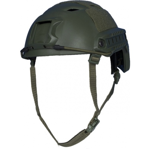 Firepower Airsoft Base Jump Style Helmet w/ Accessory RIS - OD GREEN