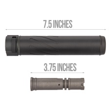 5KU SOCOM Series QD Mock Suppressor w/ Flash Hider [14mm CCW] - BLACK
