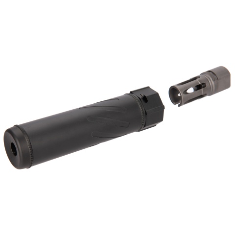 5KU SOCOM Series QD Mock Suppressor w/ Flash Hider [14mm CCW] - BLACK