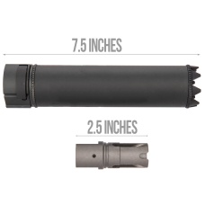 5KU SOCOM Monster QD Mock Suppressor w/ Flash Hider [14mm CCW] - BLACK