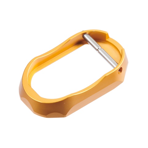 5KU CNC Machined Aluminum Spy Style Magwell for Tokyo Marui Hi-Capa GBB Airsoft Pistols (Color: Gold)