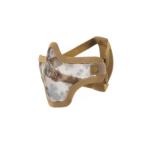 UK Arms Airsoft Tactical Metal Mesh Half Mask - JUNGLE DIGI