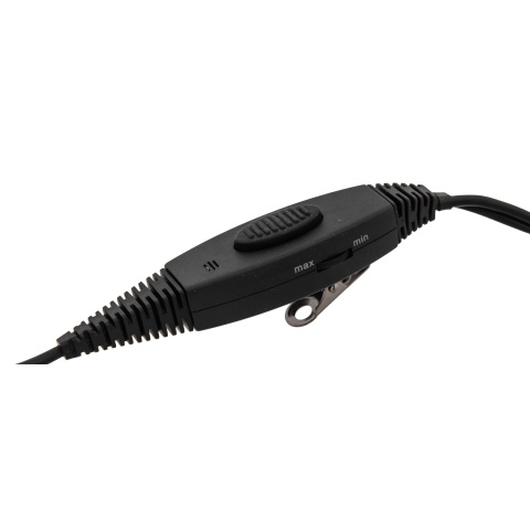 AMA SWAT Tactical Throat Mic w/ Motorola 2-Pin PTT Adapter