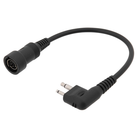 AMA SWAT Tactical Throat Mic w/ Motorola 2-Pin PTT Adapter