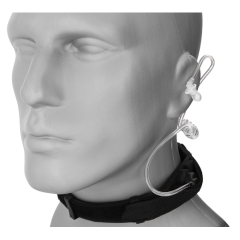 AMA SWAT Tactical Throat Mic w/ Motorola 2-Pin PTT Adapter