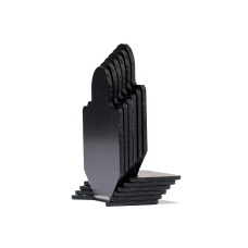 Blank Steel Soldier Training Targets (Pack of 6 / Color: Black)