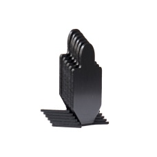 Blank Steel Soldier Training Targets (Pack of 6 / Color: Black)