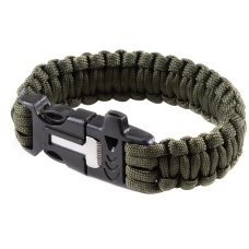 G-Force Multi-Function Survival Bracelet w/ Rope Cutting Tool, Whistle, and Fire Starter