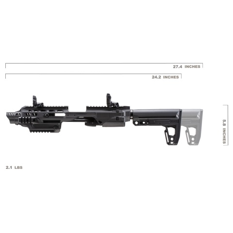 G-Series Pistol Carbine Conversion Kit (Color: Black)
