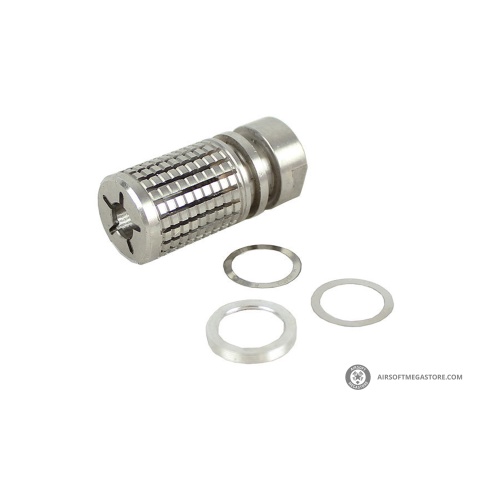 Atlas Custom Works Stainless Steel SR15 Muzzle Brake (Color: Silver)