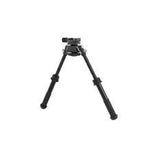 Atlas Custom Works Adjustable Folding Bipod with Pivoting Picatinny Rail Mount (Color: Black)