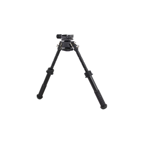 Atlas Custom Works Adjustable Folding Bipod with Pivoting Picatinny Rail Mount (Color: Black)
