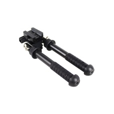 Atlas Custom Works Adjustable Folding Bipod with Pivoting Picatinny Rail Mount (Color: Black)