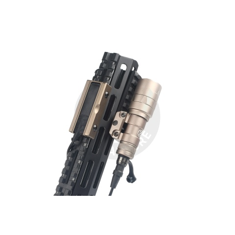 ACW Picatinny Rail Mount for Flashlight Pressure Switches - Desert Tan