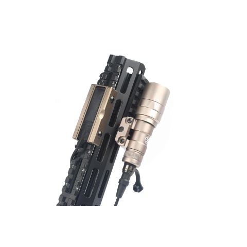 ACW Picatinny Rail Mount for Flashlight Pressure Switches - Desert Tan