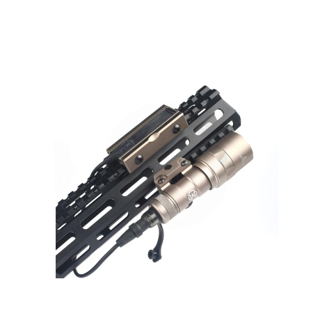ACW Picatinny Rail Mount for Flashlight Pressure Switches - Desert Tan