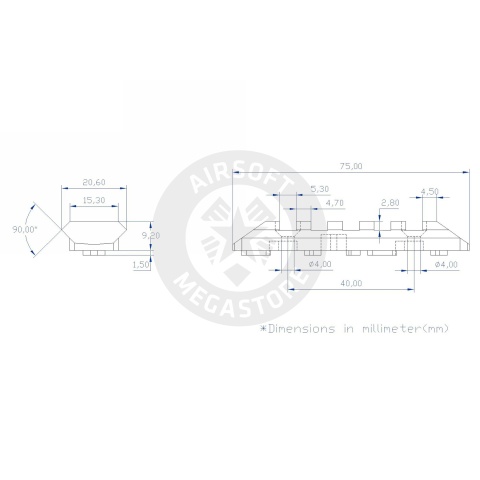 Atlas Custom Works 5-Slot M-LOK Rail Segment (Tan)