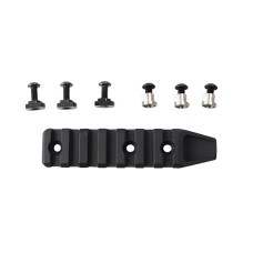 Atlas Custom Works 7 Slot Rail Segment for M-LOK & KeyMod Rails (Color: Black)
