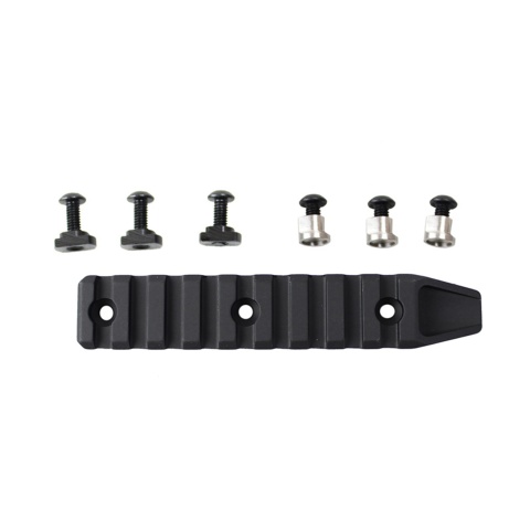 Atlas Custom Works 9 Slot Rail Segment for M-LOK & KeyMod Rails (Color: Black)