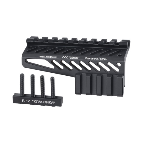 Atlas Custom Works B-12 Railed Upper Handguard for AK B-11 Handguards (Color: Black)