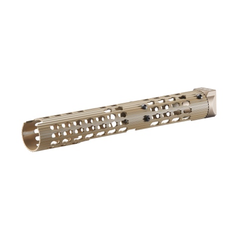Atlas Custom Works VS-24 AK KeyMod Long Tubular Aluminum Handguard for CYMA (Color: Tan)