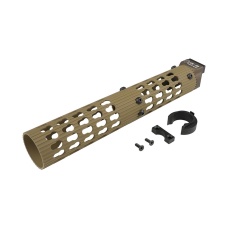 Atlas Custom Works VS-25 AK-105 Aluminum KeyMod Tubular Handguard for LCT, GHK, DB (Color: Tan)