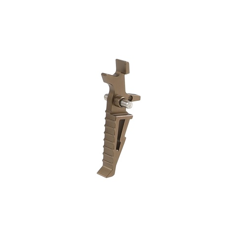 Atlas Custom Works CNC Aluminum Racing Trigger for M4 Airsoft AEG Rifles (Color: Flat Dark Earth)