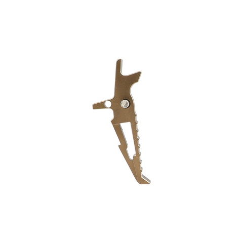 Atlas Custom Works CNC Aluminum Racing Trigger for M4 Airsoft AEG Rifles (Color: Flat Dark Earth)