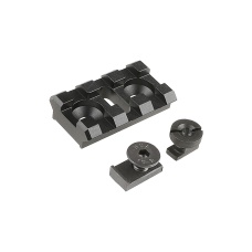 Atlas Custom Works B-2L 2 Slot Rail Section for Modular Handguard Systems (Color: Black)