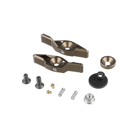 Atlas Custom Works Si Type Ambidextrous Selector for Airsoft M4/M16 Series AEGs (Color: Flat Dark Earth)