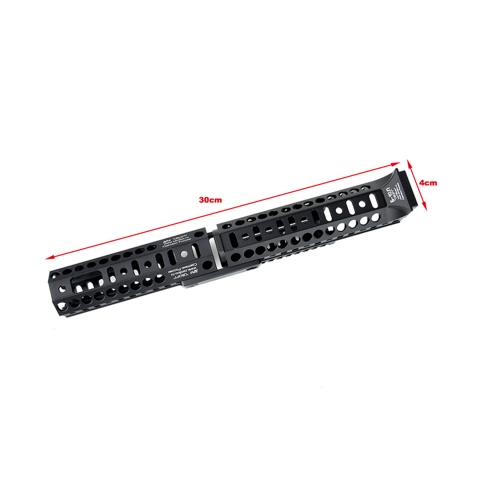 Atlas Custom Works Sport-3 Kit Rail for LCT PP-19 Airsoft AEG Rifles (Color: Black)