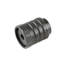 Atlas Custom Works 24mm CW 360 X37 AK Style Muzzle Brake with Blast Shield (Color: Black)