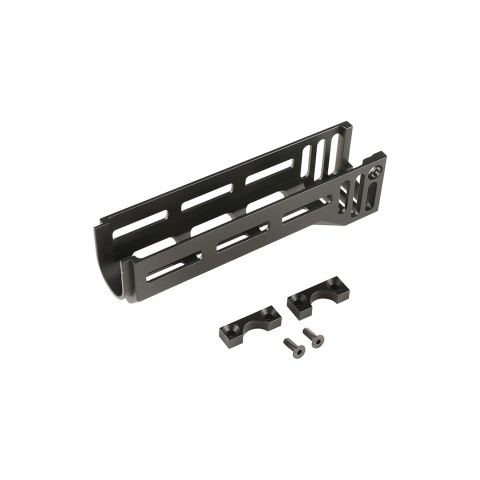 Atlas Custom Works AKM Lower Aluminum Handguard for LCT, GHK, DBoys AK Series Airsoft Rifles (Color: Black)