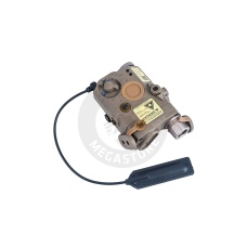 ACW LA-5 PEQ15 Illuminator with Flashlight and Visible and IR Red Laser - Dark Earth