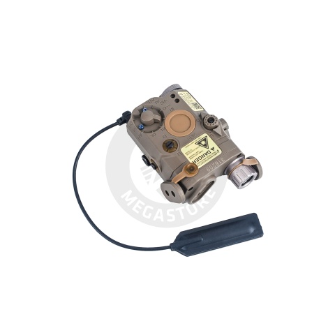 ACW LA-5 PEQ15 Illuminator with Flashlight and Visible and IR Red Laser - Dark Earth