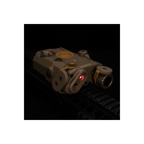 ACW Dummy LA-5C PEQ15 Box with Green Laser - Dark Earth