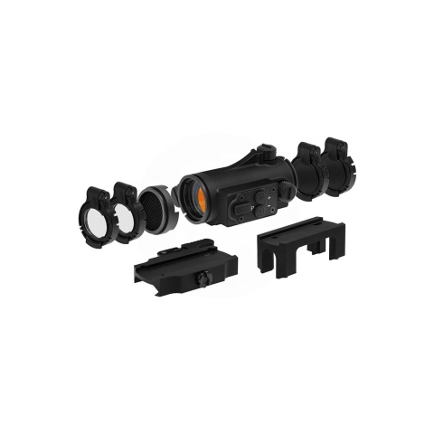 Atlas Custom Works ZV-1 Red Dot with Low Mount and Riser (Black)