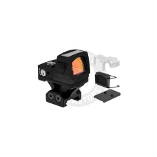 Atlas Custom Works xForce Solar Powered Mini Red Dot with Mount (Black)