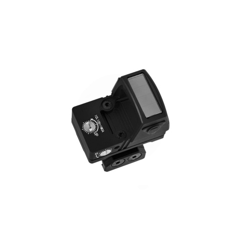 Atlas Custom Works xForce Solar Powered Mini Red Dot with Mount (Black)