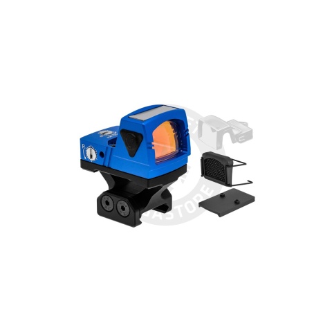 Atlas Custom Works xForce Solar Powered Mini Red Dot with Mount (Blue)