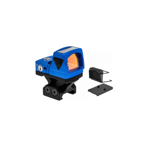 Atlas Custom Works xForce Solar Powered Mini Red Dot with Mount (Blue)