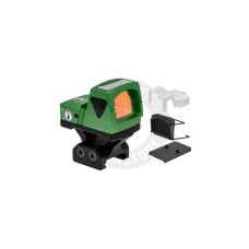 Atlas Custom Works xForce Solar Powered Mini Red Dot with Mount (Green)